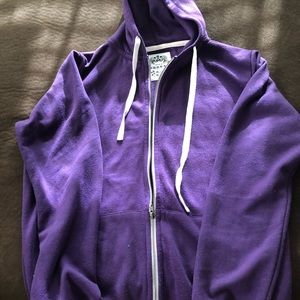 Purple Zip up hoodie